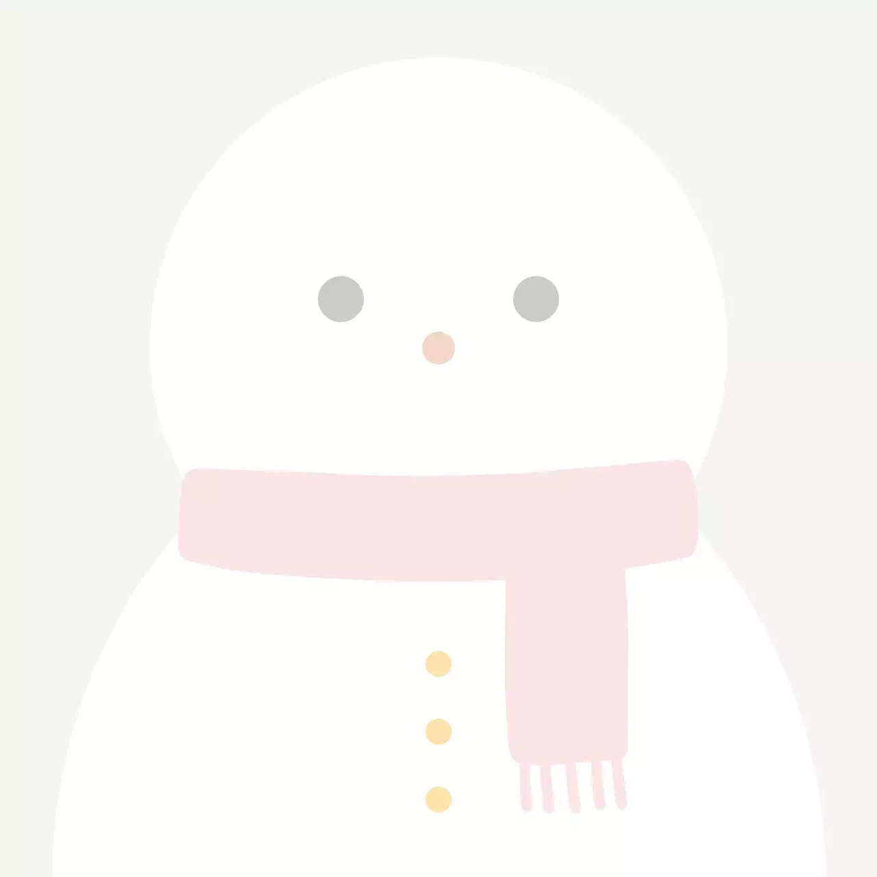 아이보리 아기자기한 겨울 문구