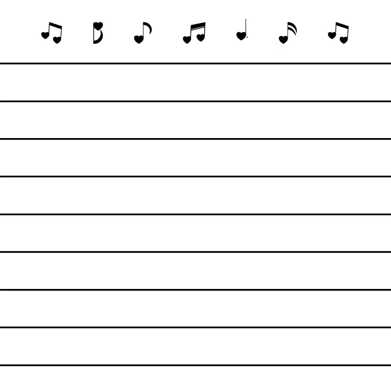 흰색 심플 음악 문구