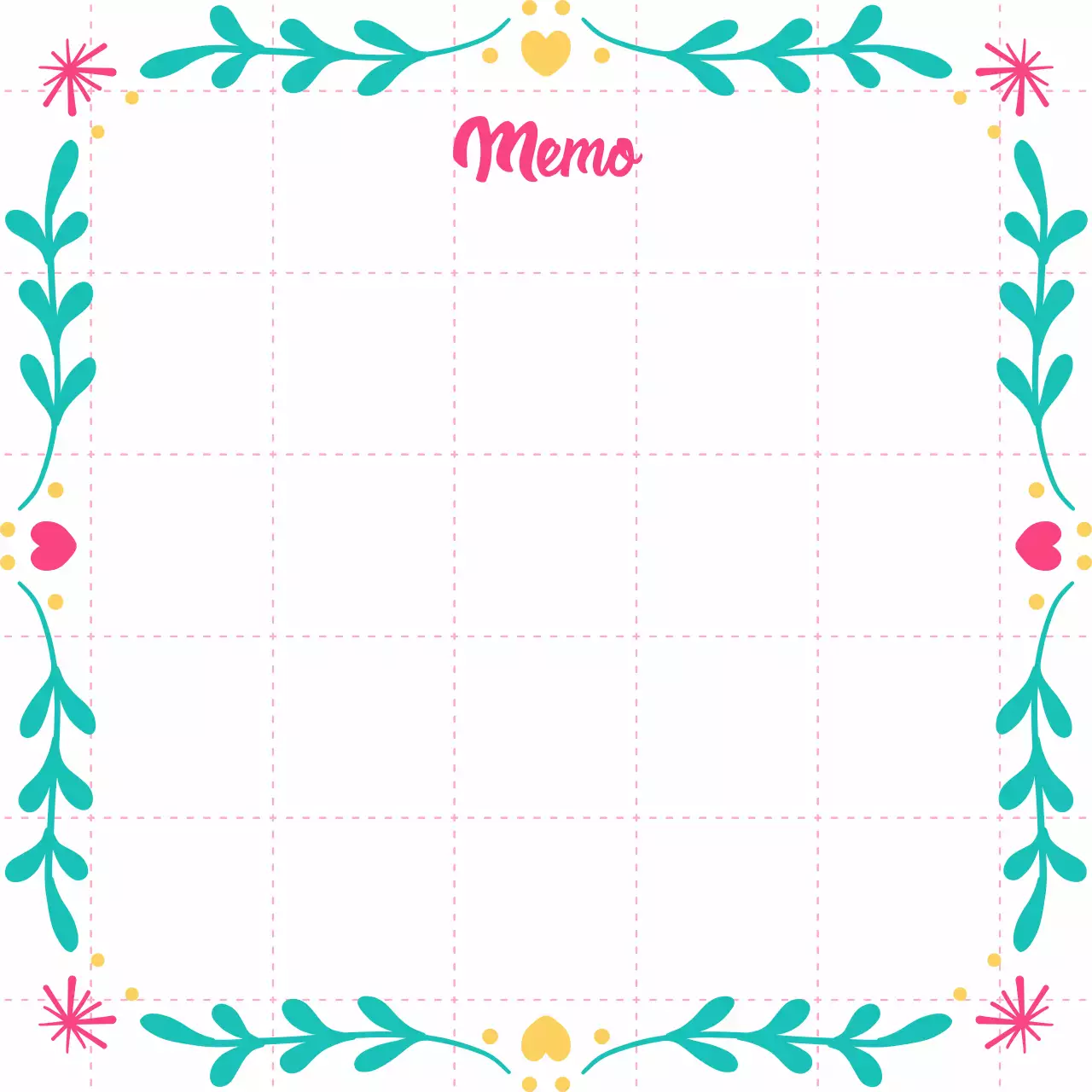 Desain alat tulis bunga teal