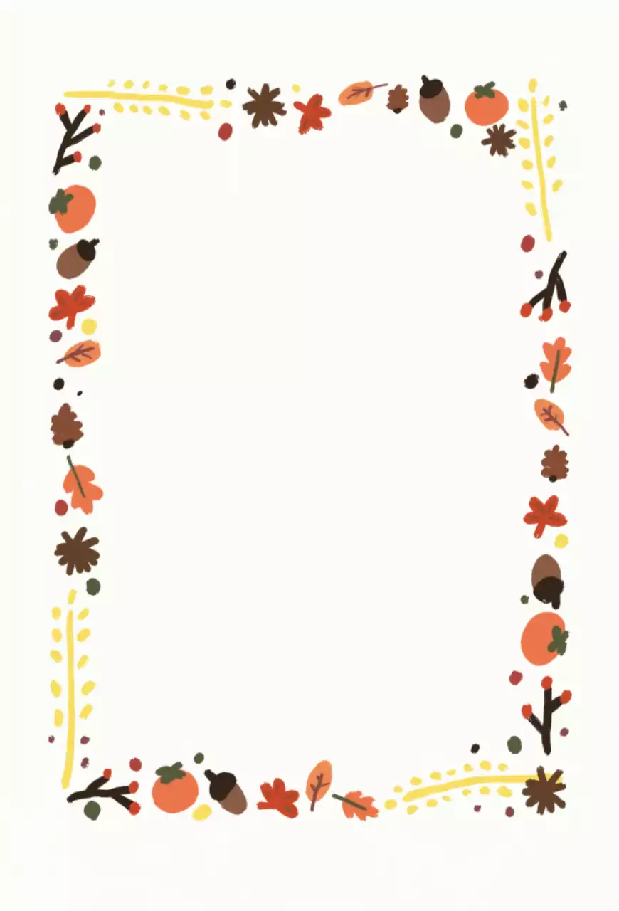 베이지 심플 가을 편지