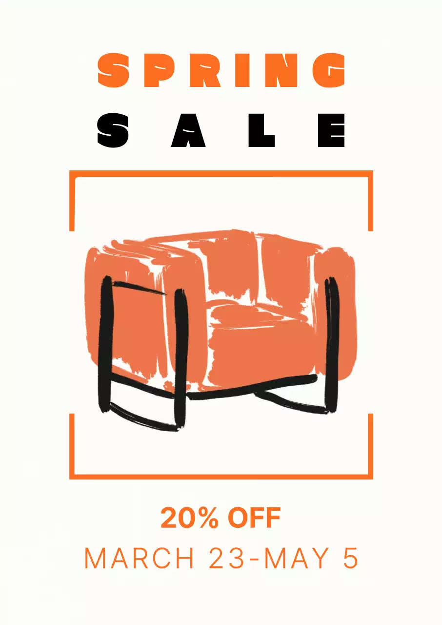 오렌지 모던 가구 할인 행사
