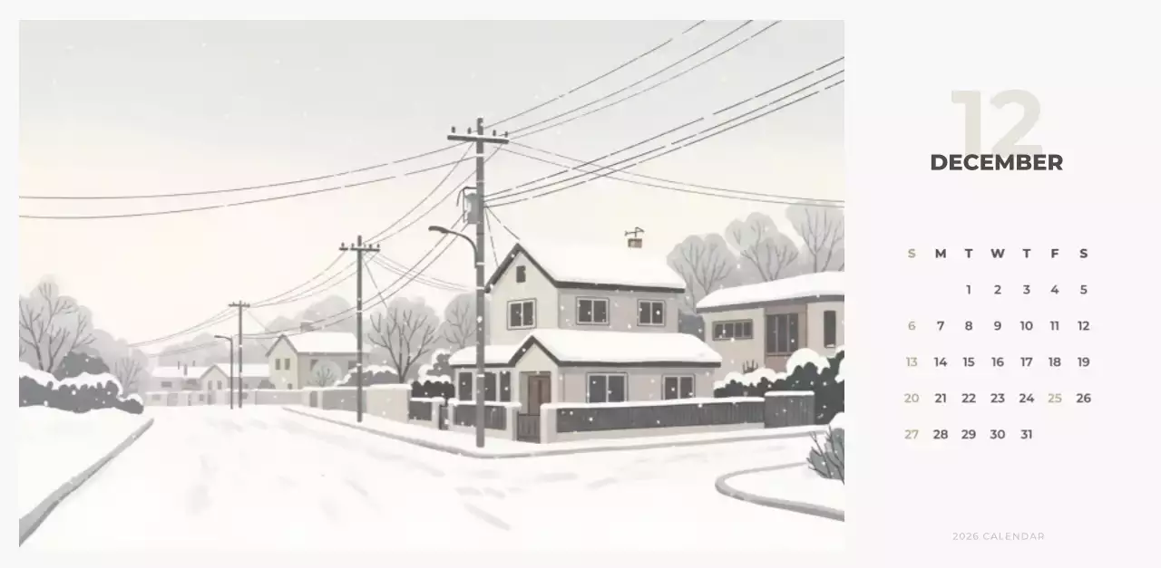 하늘색 심플 달력 캘린더