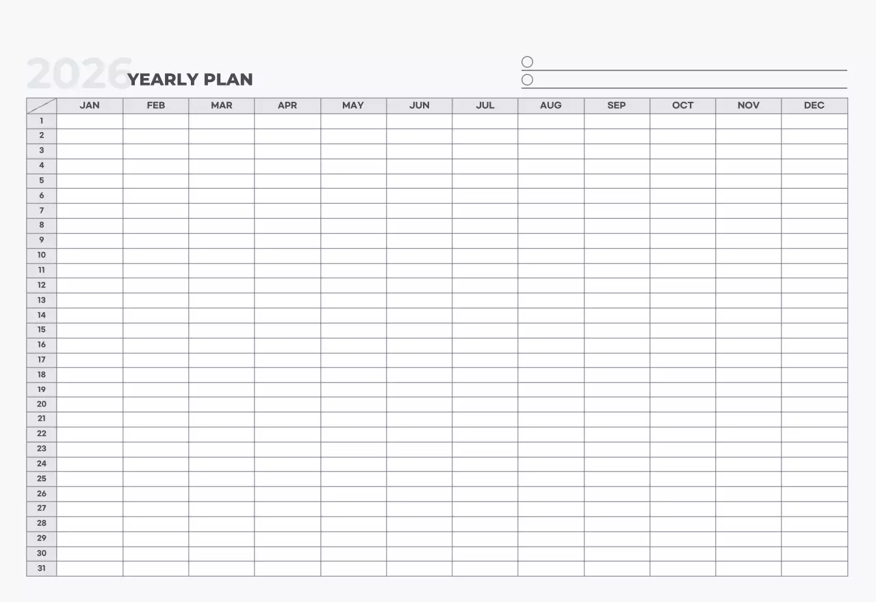 하늘색 심플 도시 캘린더