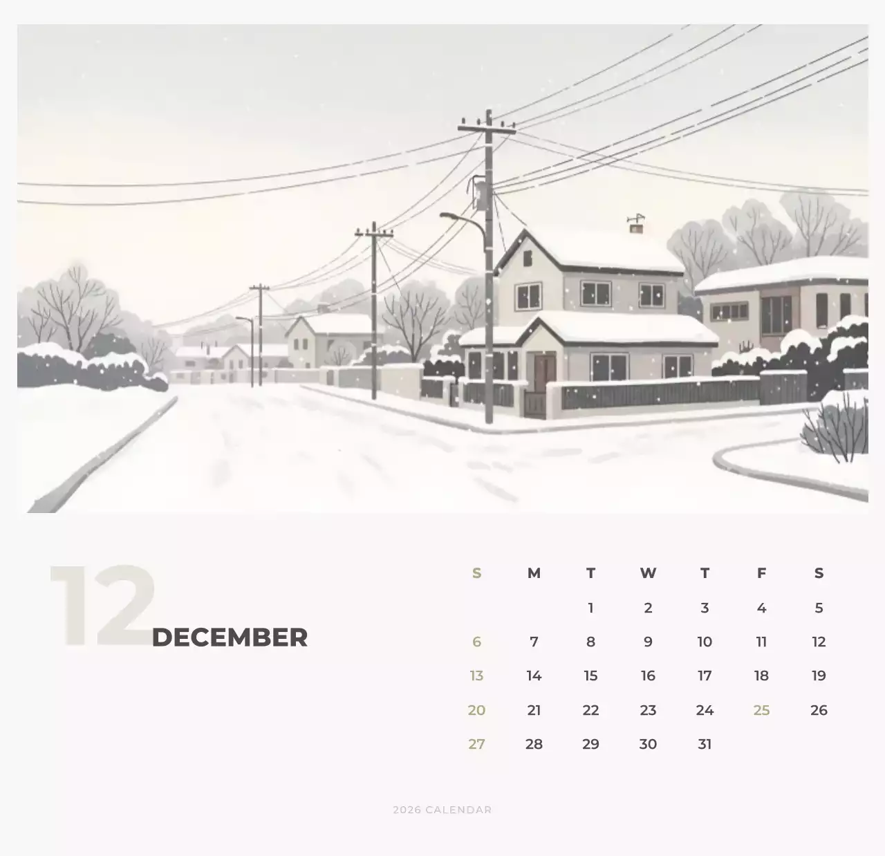 하늘색 심플 달력 캘린더