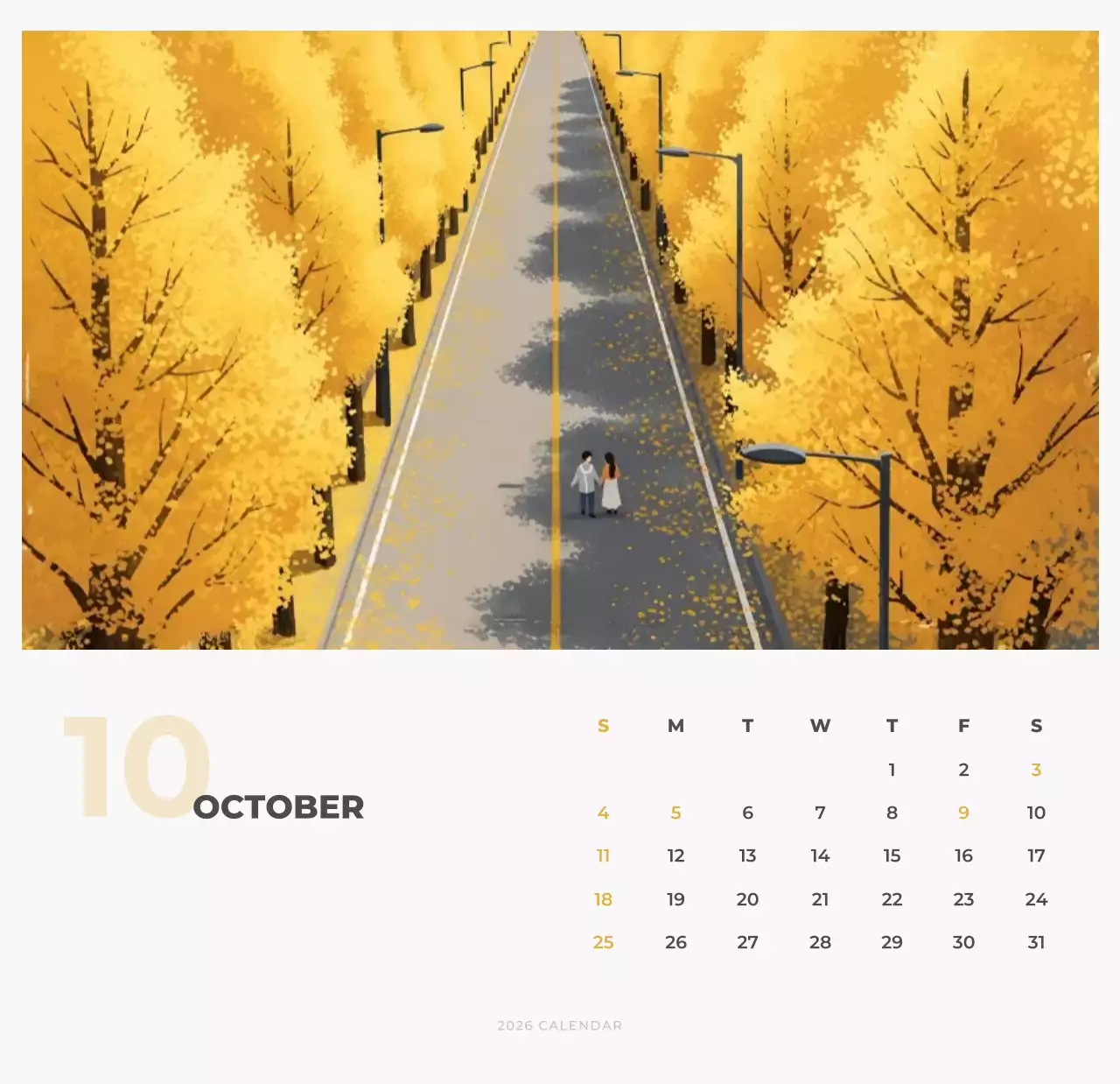 하늘색 심플 달력 캘린더