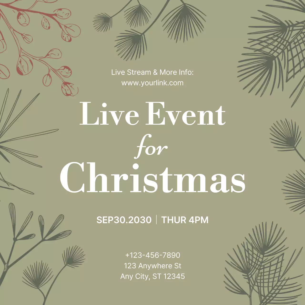 Sage Botanical Business Announcement Instagram Post