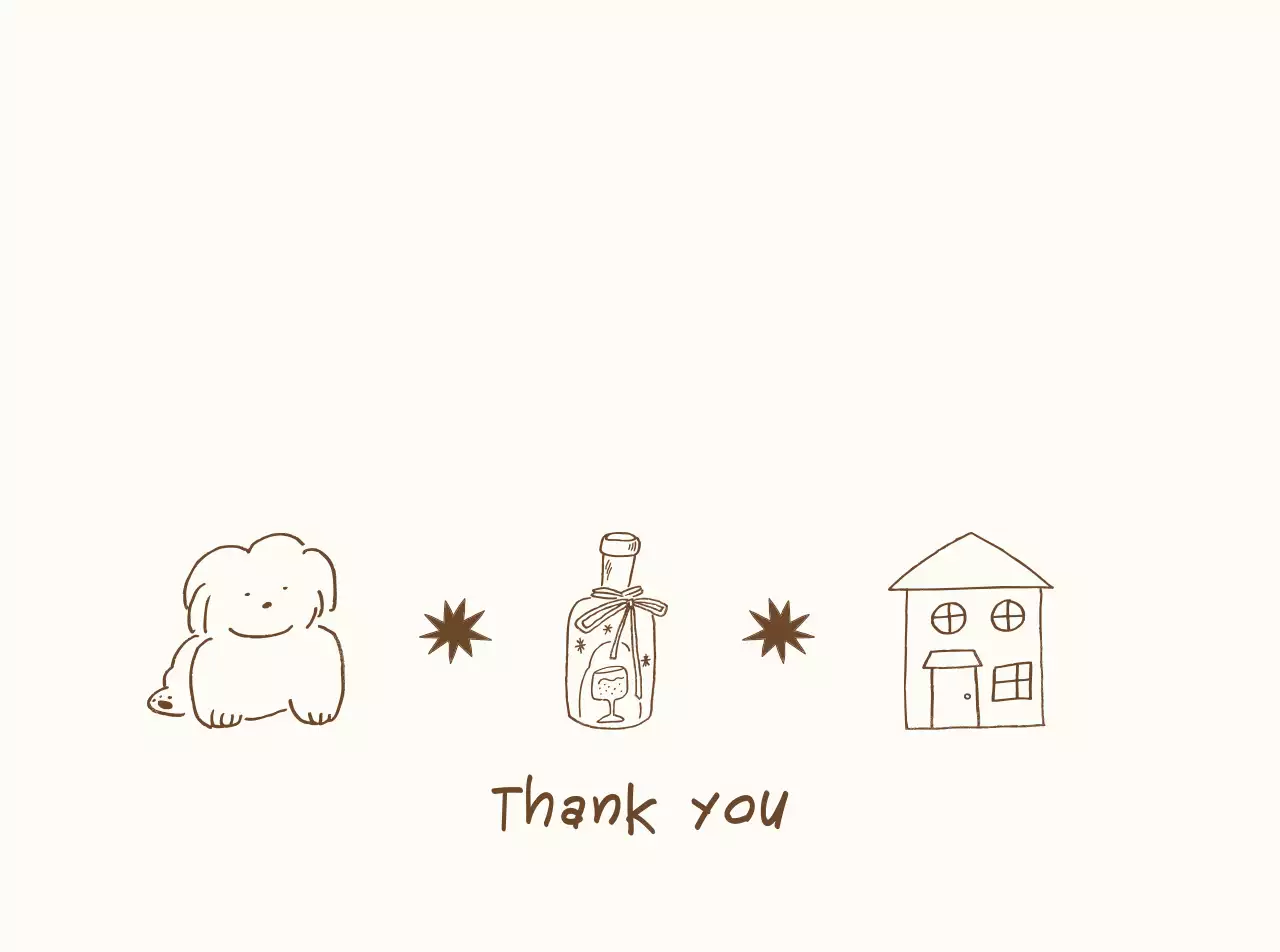 アイボリー シンプル イラスト カフェ ロゴ 包装