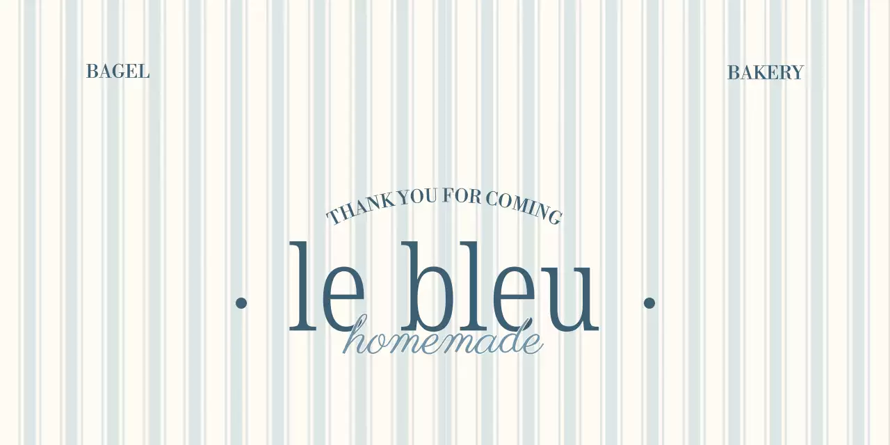 青 シンプル ベーカリー カフェ ロゴ 包装