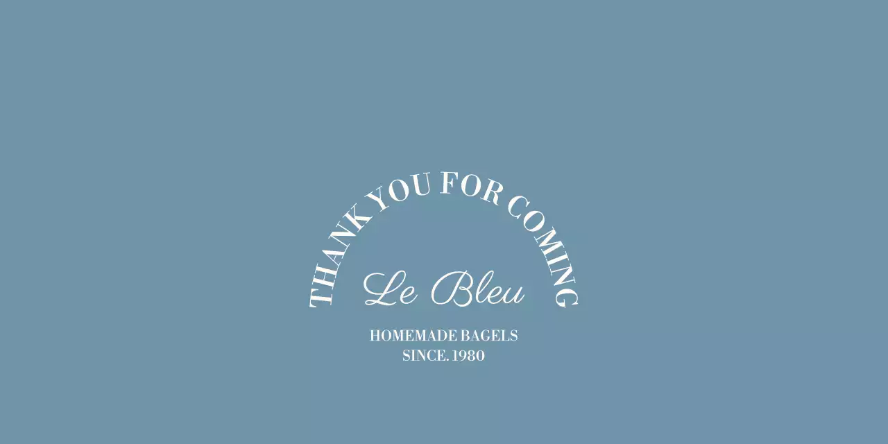 青 シンプル ベーカリー カフェ ロゴ 包装