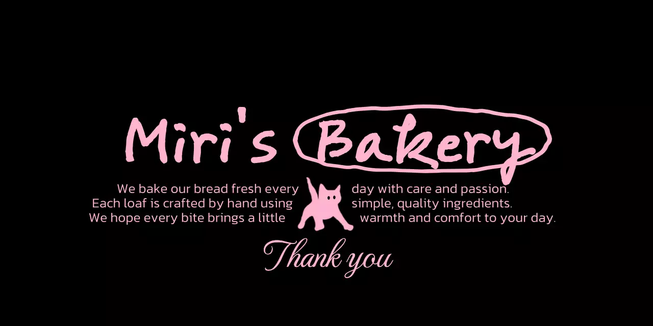 黒 かわいい ベーカリー カフェ ロゴ 包装