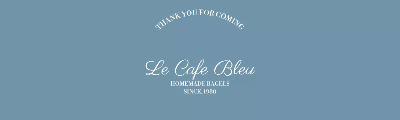 青 シンプル ベーカリー カフェ ロゴ 包装