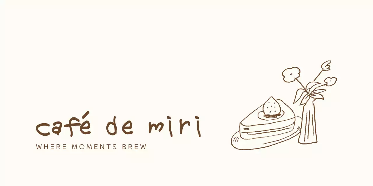 アイボリー シンプル イラスト カフェ ロゴ 包装