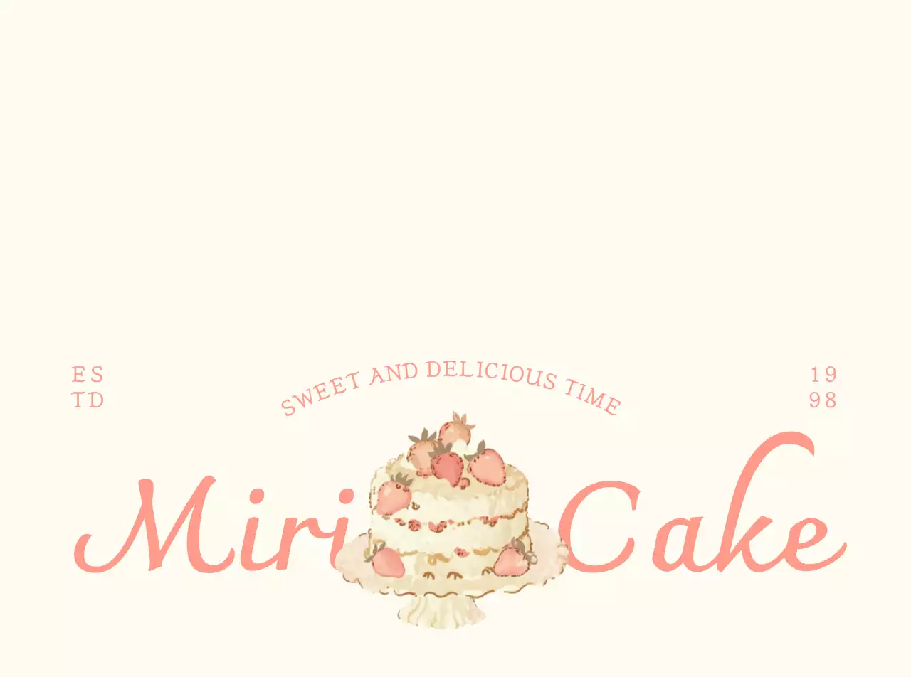 アイボリー かわいい スイーツ カフェ ロゴ 包装