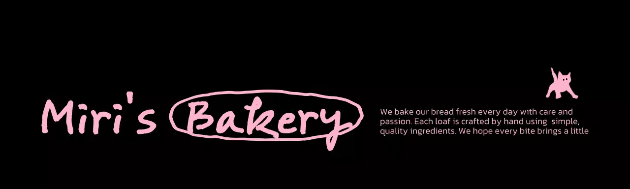 黒 かわいい ベーカリー カフェ ロゴ 包装