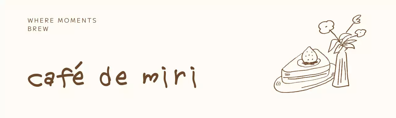 アイボリー シンプル イラスト カフェ ロゴ 包装