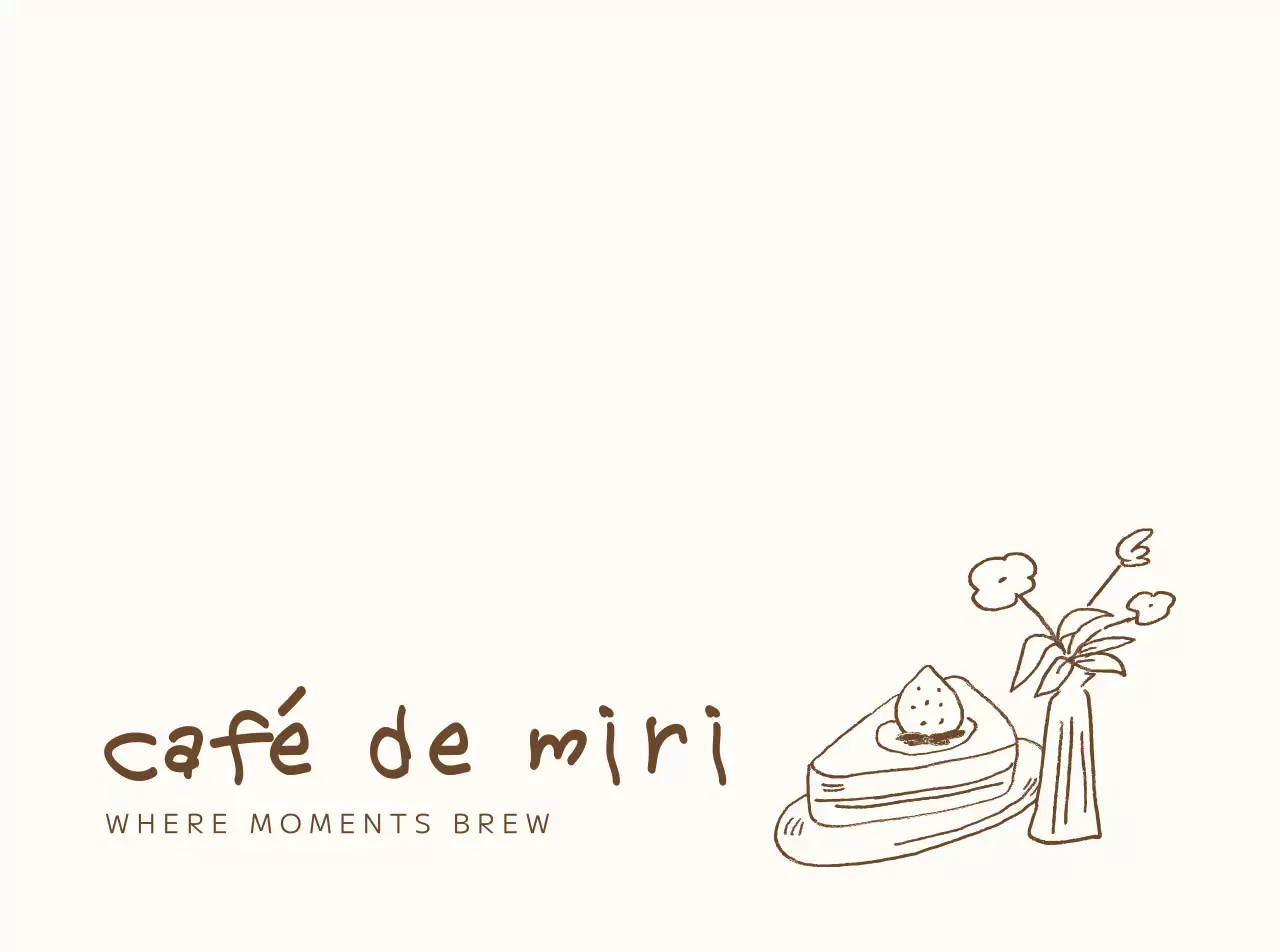 アイボリー シンプル イラスト カフェ ロゴ 包装