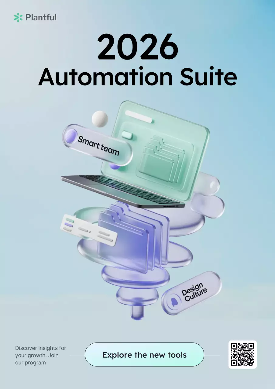 Blue Modern 3D Automation Promotion