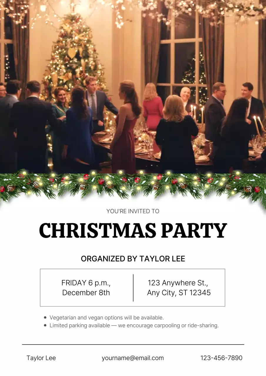 Gold Elegant Cocktail Invitation Poster