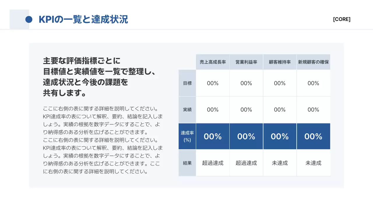 青 シンプル ビジネス 提案書