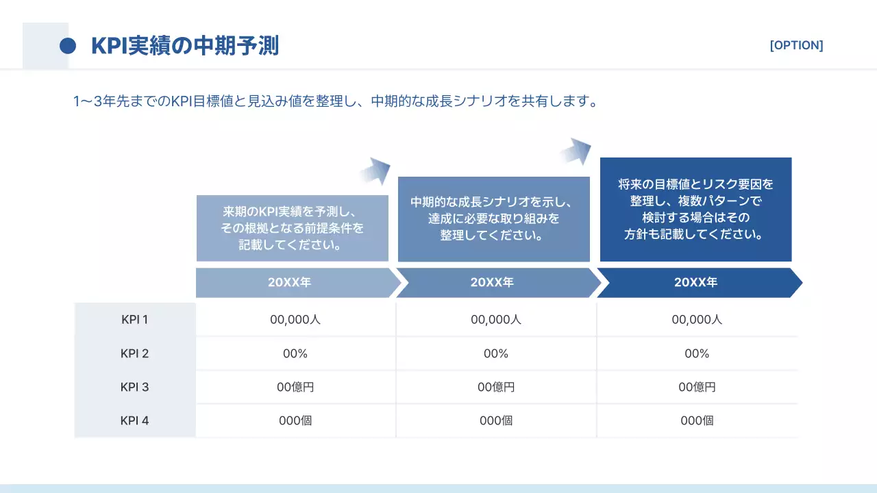 青 シンプル ビジネス 提案書