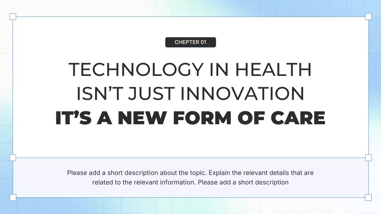 Blue Modern Health Tech Presentation