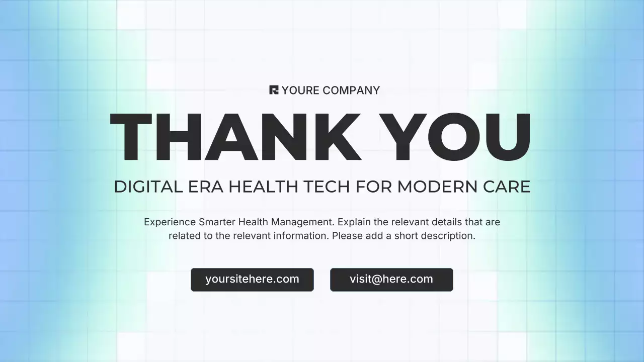 Blue Modern Health Tech Presentation