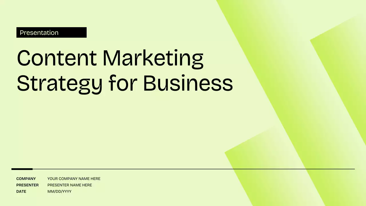 Green Modern Marketing Presentation