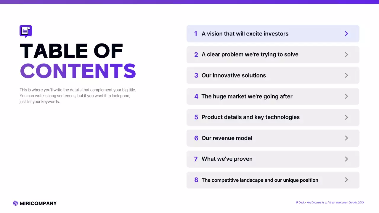 보라색 모던 스타트업 프레젠테이션