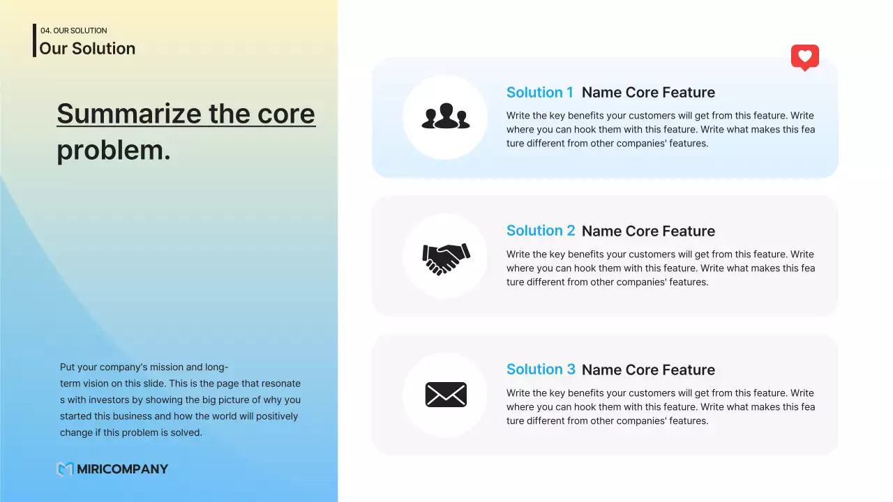 presentasi startup modern biru