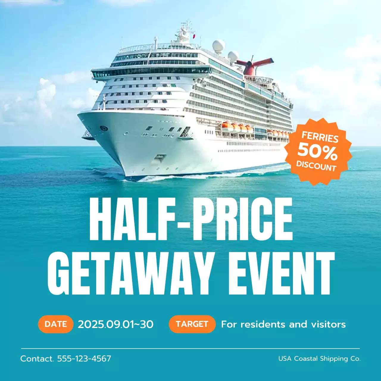 blue modern travel promotion