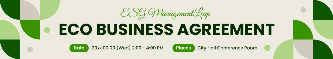 anúncio de negócios modernos e ecológicos