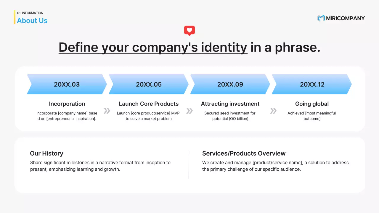 presentasi startup modern biru