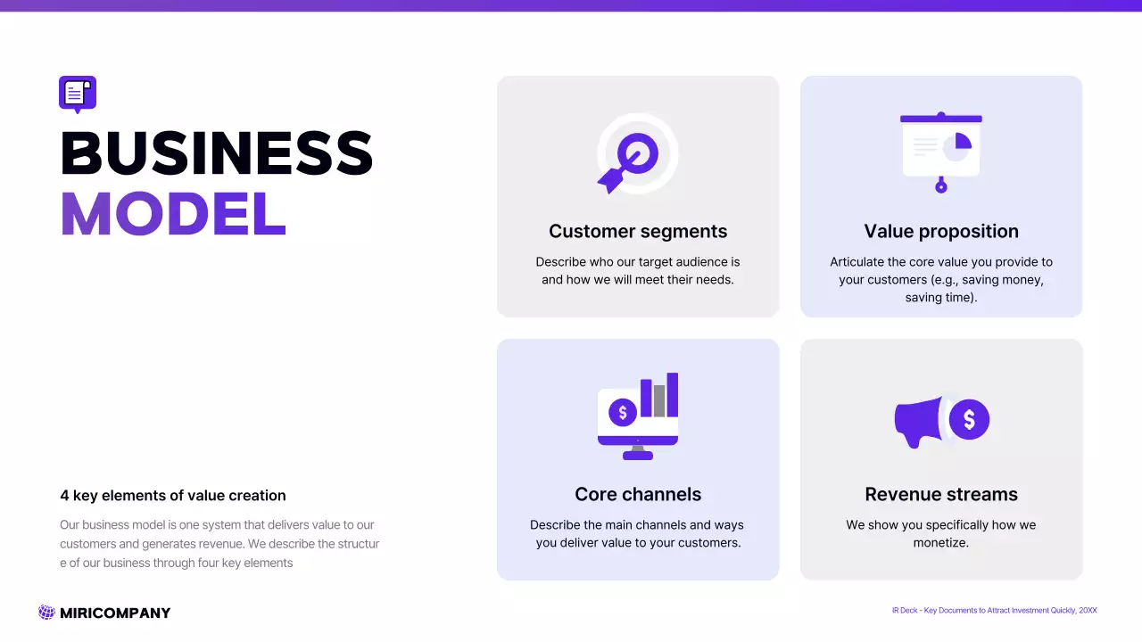 보라색 모던 스타트업 프레젠테이션