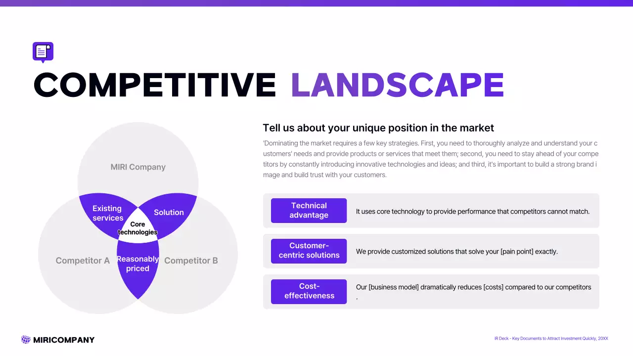 보라색 모던 스타트업 프레젠테이션