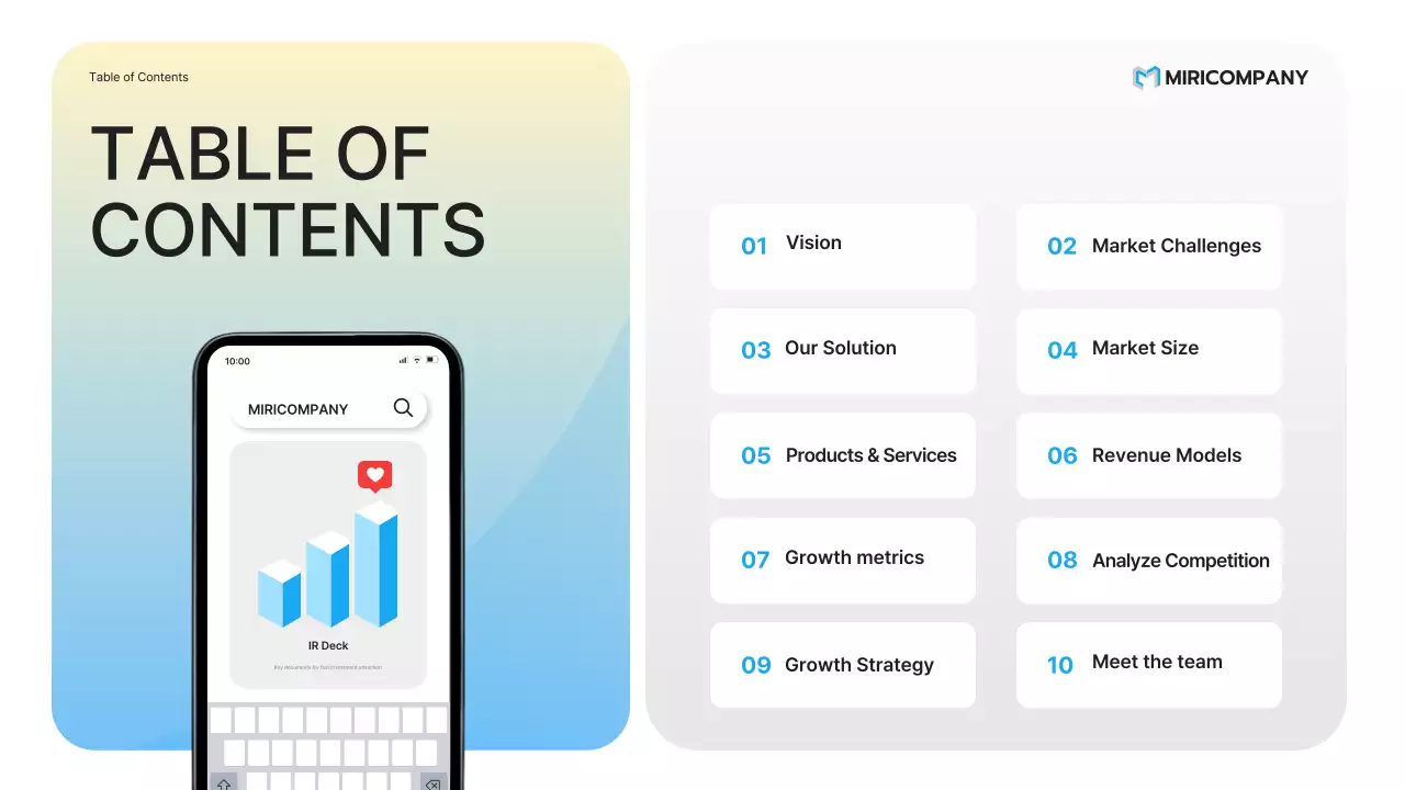presentasi startup modern biru