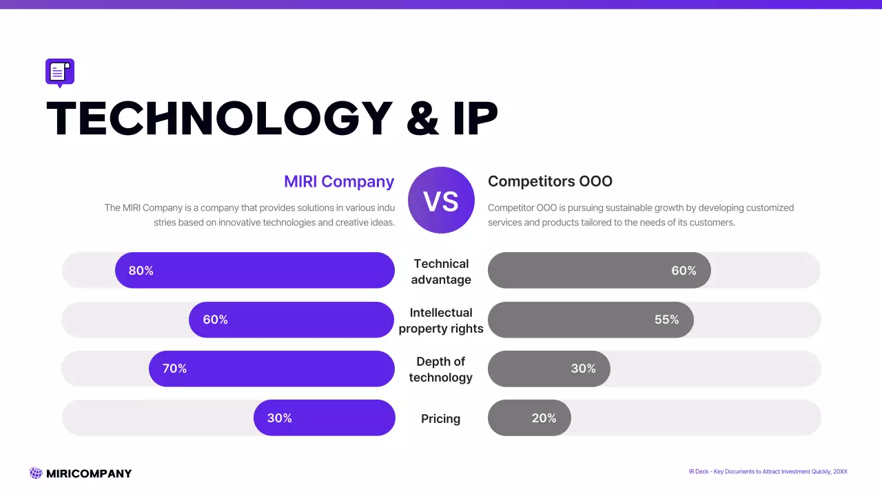 보라색 모던 스타트업 프레젠테이션