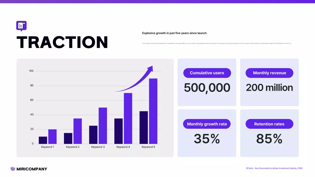 보라색 모던 스타트업 프레젠테이션