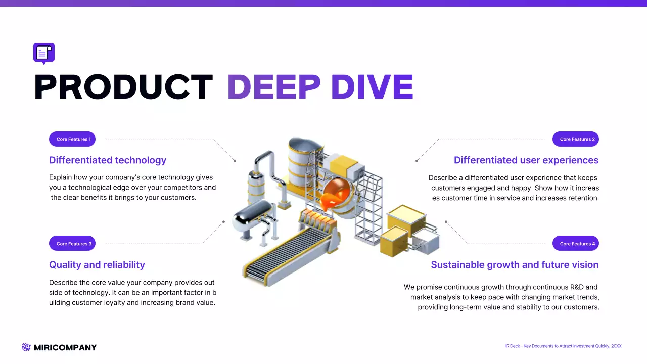 보라색 모던 스타트업 프레젠테이션