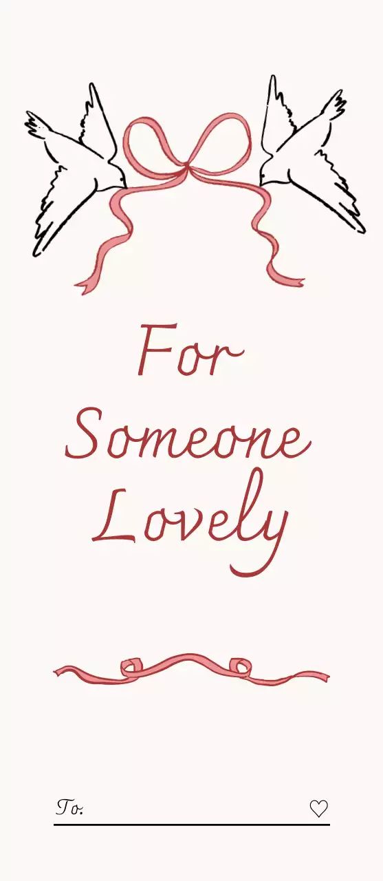 赤 かわいい ギフト ラベル