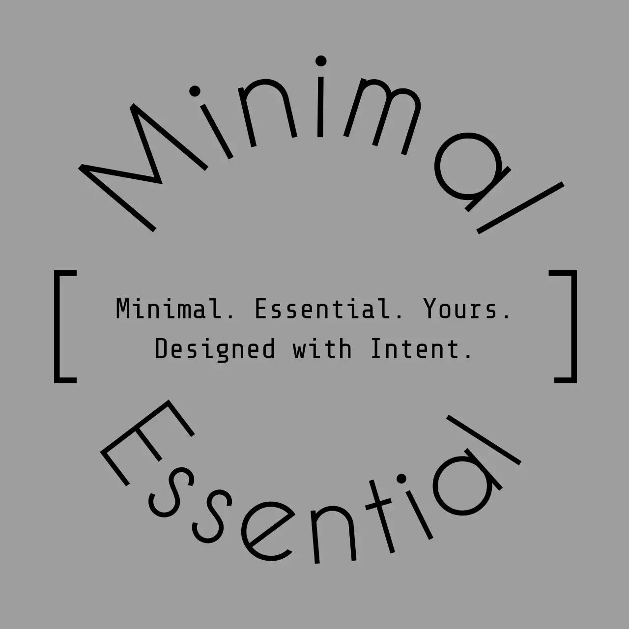 グレー シンプル デザイン ロゴ