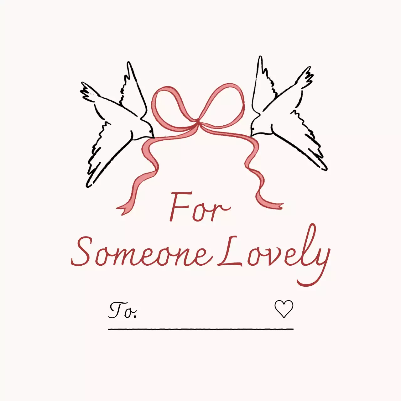 赤 かわいい ギフト ラベル