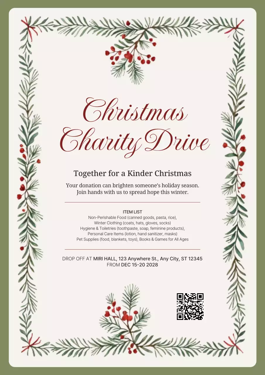 Green Traditional Charity Announcement