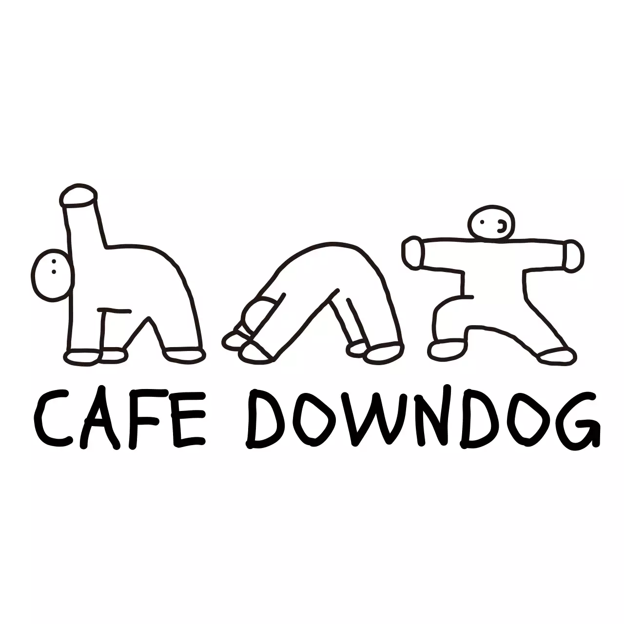 白黒 シンプル カフェ ロゴ イラストロゴ