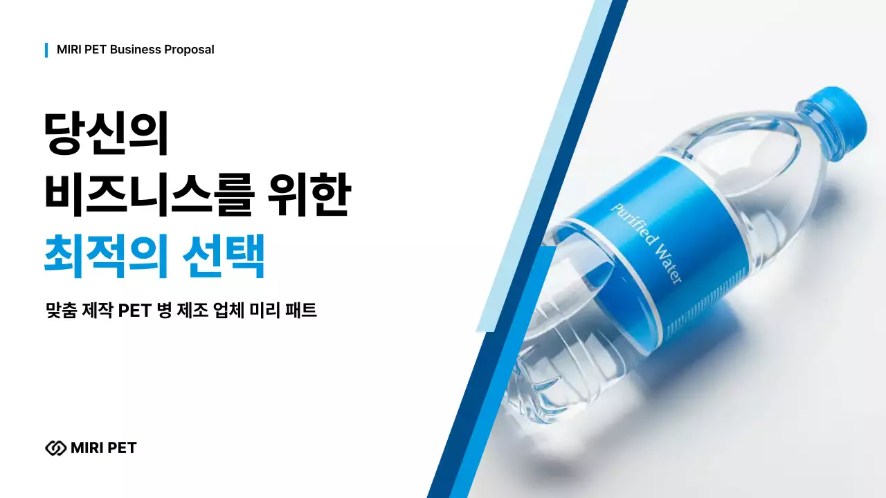 파랑 모던 비즈니스 제안서