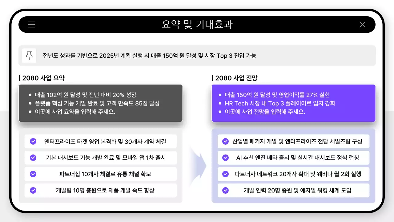 연보라 모던 사업 계획 기획