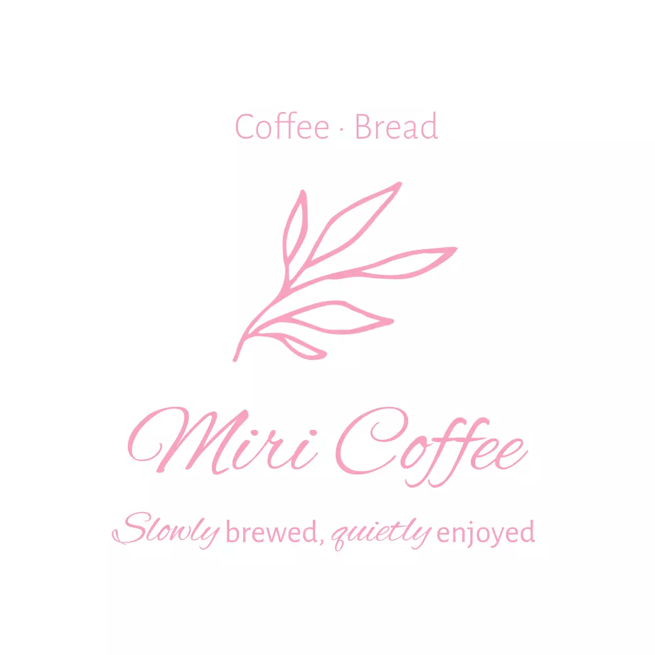 白 シンプル コーヒー ロゴ シンボルロゴ