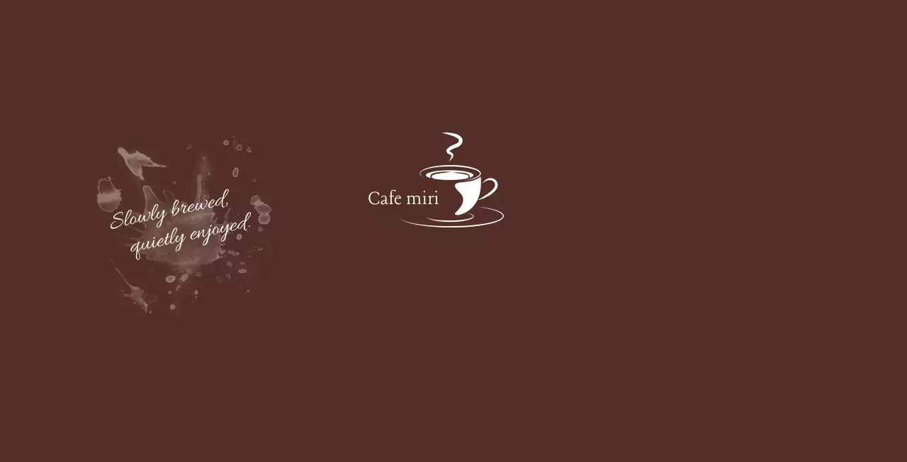 茶色 シンプル カフェ ロゴ ロゴテキスト