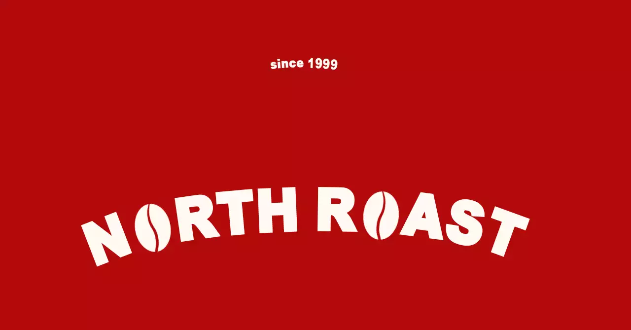 赤 シンプル コーヒー ロゴ