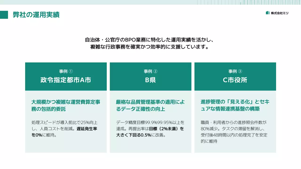 緑 シンプル ビジネス 提案書