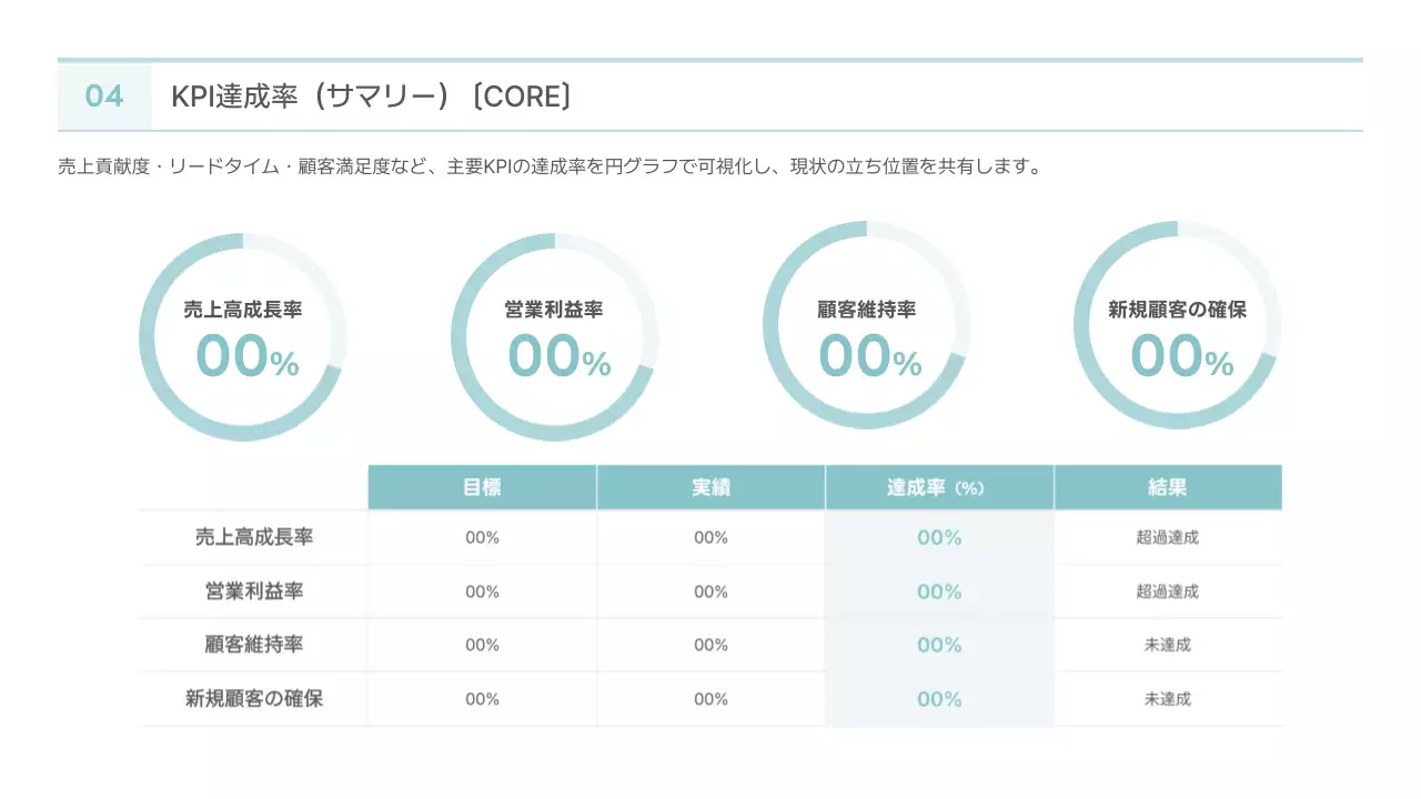 水色 シンプル ビジネス 提案書